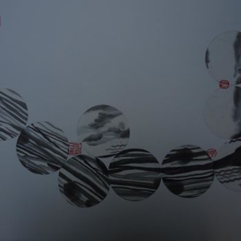 Peinture intitulée "mont-blanc5" par Li Chen, Œuvre d'art originale, Huile