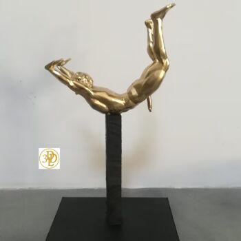 Sculpture intitulée "L'atleta dotato" par Licia Trobia, Œuvre d'art originale, Résine