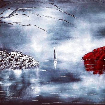 Картина под названием "Контраст" - Артем Гаценко, Подлинное произведение искусства, Акрил Установлен на Деревянная рама для…