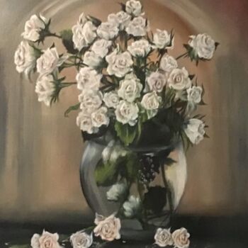Malerei mit dem Titel "roses" von Lidi Fon Rid, Original-Kunstwerk, Öl