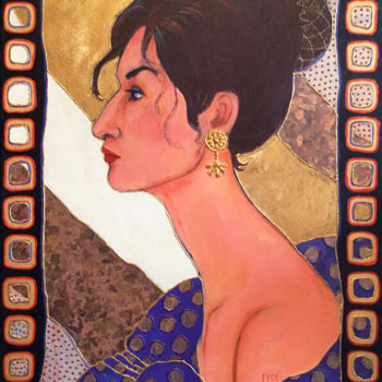 Pintura intitulada "Lory" por Lidia Tchoumakova, Obras de arte originais, Acrílico