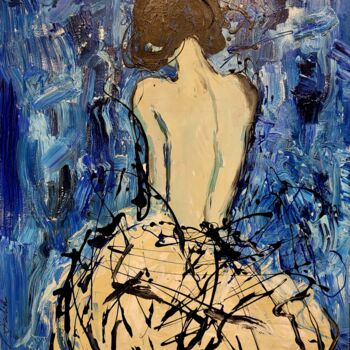 Pittura intitolato "BLUE BALLERINA" da Lidia Zadeh Petrescu, Opera d'arte originale, Acrilico