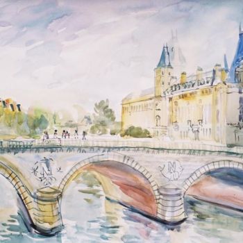 Peinture intitulée "Paris VIII" par Lyria, Œuvre d'art originale