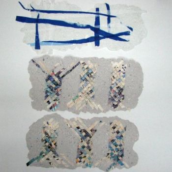 Art textile intitulée "Nuage" par Lyria, Œuvre d'art originale