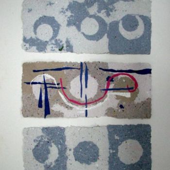 Sztuka tkaniny zatytułowany „Rithmes ronds” autorstwa Lyria, Oryginalna praca