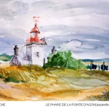 "La pointe d'Agon-ph…" başlıklı Tablo Lyria tarafından, Orijinal sanat, Petrol