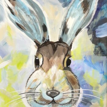 Painting titled "Rabbit" by Lidiia Isakova, Original Artwork, Acrylic