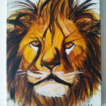「Lion」というタイトルの絵画 Lilixxxによって, オリジナルのアートワーク, アクリル
