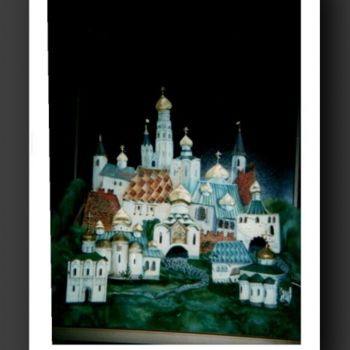 Painting titled "Москва белокаменная" by Marina Liessner, Original Artwork