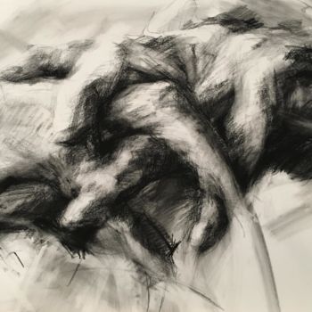 Drawing titled "holding.jpg" by Anne Hoover, Original Artwork, Charcoal