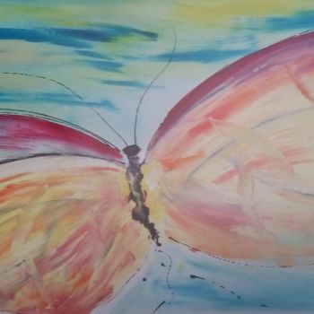 Ζωγραφική με τίτλο "Butterfly BY" από Ep, Αυθεντικά έργα τέχνης, Ακρυλικό