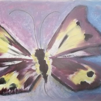 Ζωγραφική με τίτλο "Butterfly BL" από Ep, Αυθεντικά έργα τέχνης, Ακρυλικό