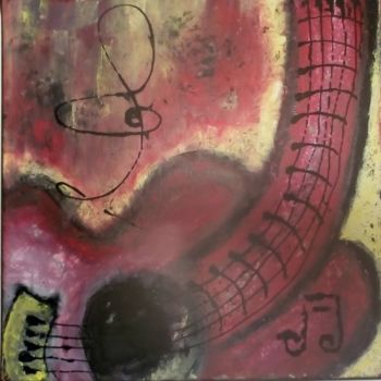 Painting titled "Guitar" by Ep, Original Artwork, Acrylic