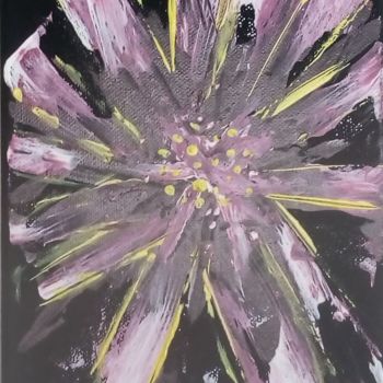 Painting titled "Flower bmin" by Ep, Original Artwork, Acrylic