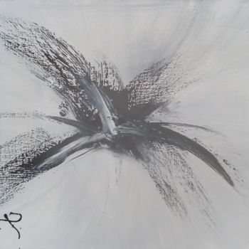 Painting titled "Univers black and w…" by Ep, Original Artwork, Acrylic