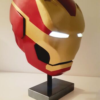 Rzeźba zatytułowany „Iron man MARK 50 in…” autorstwa Lightboarder, Oryginalna praca, Żywica