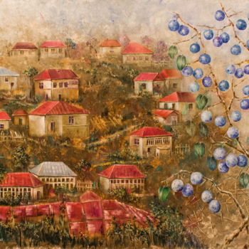 Schilderij getiteld "Терновник" door Liliya Gorskaya, Origineel Kunstwerk, Olie