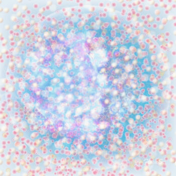 Arts numériques intitulée "Quantum field - Fus…" par Lika Floens., Œuvre d'art originale, Peinture numérique