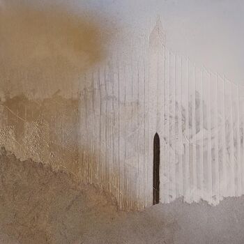 Malarstwo zatytułowany „Mirage” autorstwa Lila D'Harcourt, Oryginalna praca, Akryl Zamontowany na Drewniana rama noszy