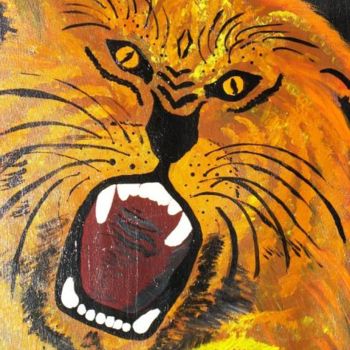 Painting titled "Rage acrylic paitin…" by Lila Benharush, Original Artwork, Other