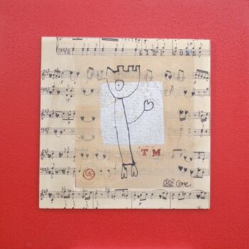Collages intitulée "Série musique porté…" par Lili Come, Œuvre d'art originale, Collages