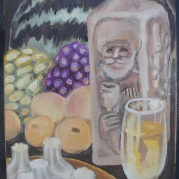 Pintura intitulada "Кухонная доска 1" por Lili Pic, Obras de arte originais, Óleo
