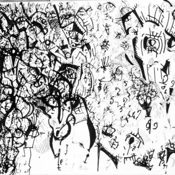 Dessin intitulée "Spleen and Ideal" par Lili Joye En Allée Sans Bagages., Œuvre d'art originale, Marqueur Monté sur Carton