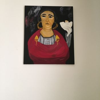 Peinture intitulée "Mima" par Bmed, Œuvre d'art originale, Huile