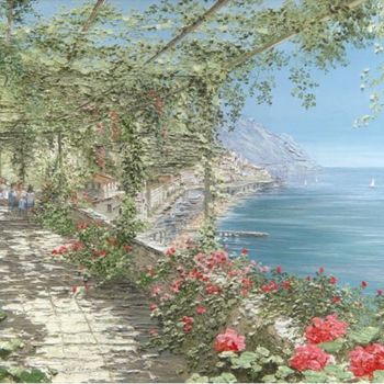 Painting titled "Amalfi" by Liliana Frasca, Original Artwork