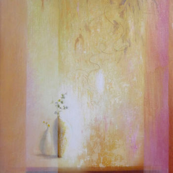 Painting titled "Lumière des secrets" by Liliane Bordes, Original Artwork, Acrylic Mounted on Wood Stretcher frame