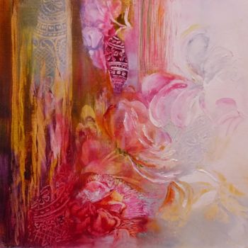 Painting titled "Quinacridone" by Liliane Vergne, Original Artwork