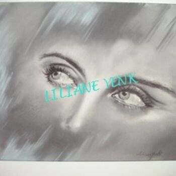 Painting titled "T'as d'beaux yeux" by Liliane Yenk, Original Artwork