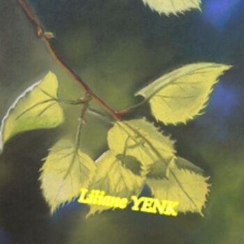 Painting titled "Lumière jaune (past…" by Liliane Yenk, Original Artwork, Other