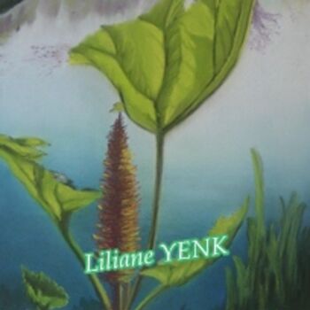 Schilderij getiteld "Gunnera (Pastels se…" door Liliane Yenk, Origineel Kunstwerk