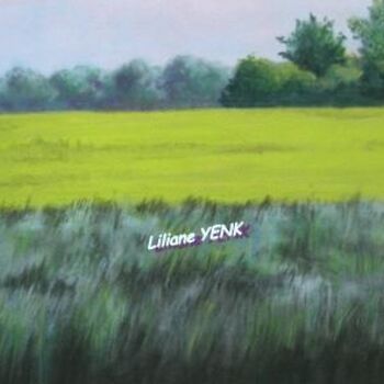 Schilderij getiteld "Avant la moisson (p…" door Liliane Yenk, Origineel Kunstwerk