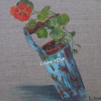 Pintura intitulada "Deuxième vie (acryl…" por Liliane Yenk, Obras de arte originais