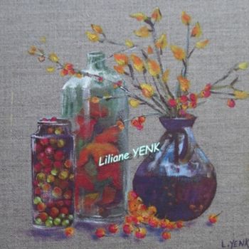 Peinture intitulée "Transparence (acryl…" par Liliane Yenk, Œuvre d'art originale