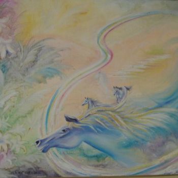 Painting titled "DIVINE ENERGY" by Lilian Piccilli, Original Artwork