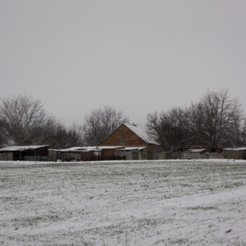 Fotografie getiteld "Winter countryside…" door Liliia Kucher, Origineel Kunstwerk, Digitale fotografie