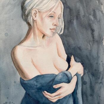 Pittura intitolato "Morning Light" da Liliia Shpitaleva, Opera d'arte originale, Acquarello