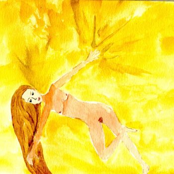 Peinture intitulée "Fall in light" par Lilie Glen, Œuvre d'art originale