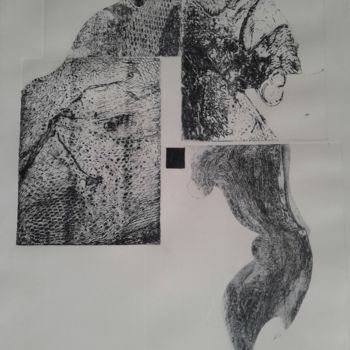 Gravures & estampes intitulée "Philosophe unijambi…" par Lilli Deutsch, Œuvre d'art originale, Gravure