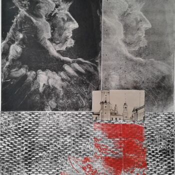 Gravures & estampes intitulée "Esprit quittant les…" par Lilli Deutsch, Œuvre d'art originale, Monotype