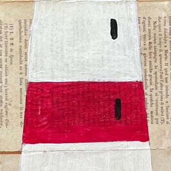 Pittura intitolato "Faro bianco e rosso" da Lilli Pitti, Opera d'arte originale, Acrilico