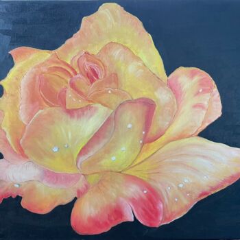 Painting titled "Rosa" by Lilli Pitti, Original Artwork, Oil
