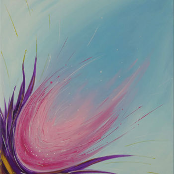 Painting titled "Lotus" by Lily M., Original Artwork, Acrylic