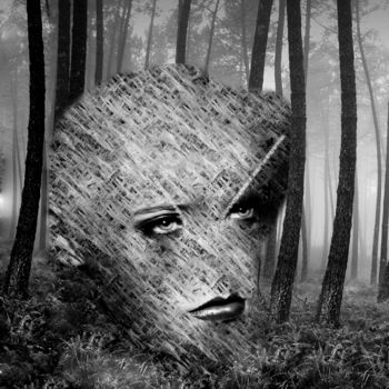 Digitale Kunst getiteld "La forêt..." door Lily-Anna, Origineel Kunstwerk