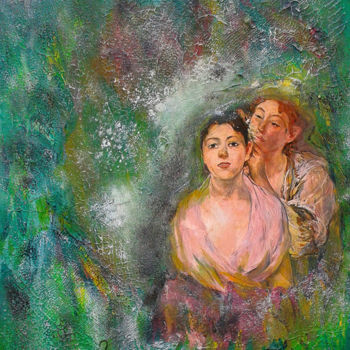 Pintura titulada "La vie...et l'Amour…" por Lily-Anna, Obra de arte original