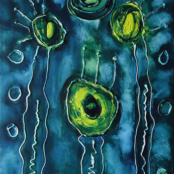 Картина под названием "The circles....." - Lily-Anna, Подлинное произведение искусства