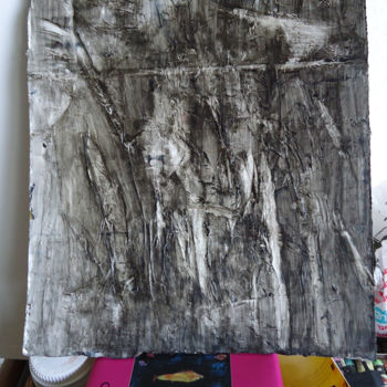 Painting titled "Cardboard And Paper…" by Lily-Anna, Original Artwork